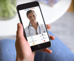 An AI image of a hand holding a phone