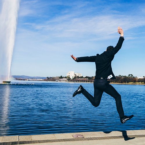 man jumping - KJR Champions