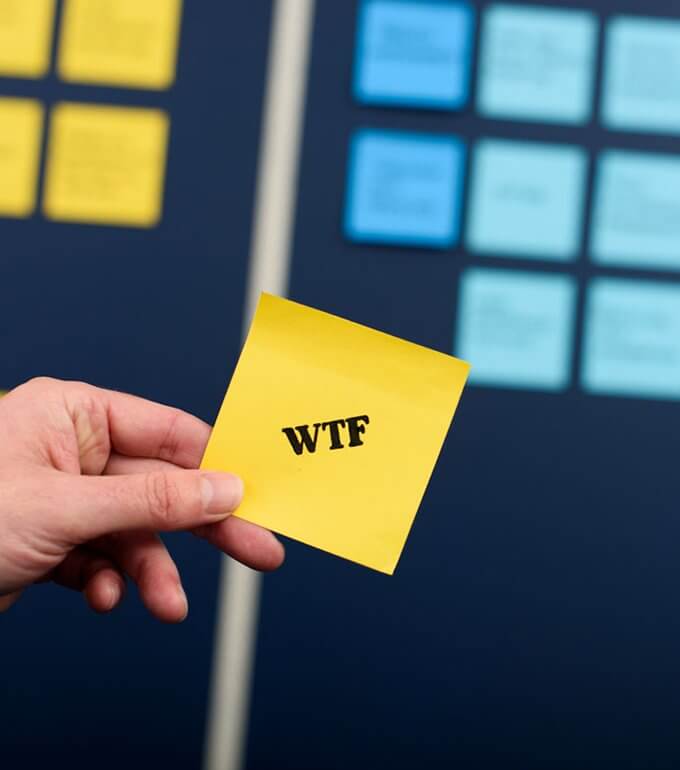 wtf typed on a paper