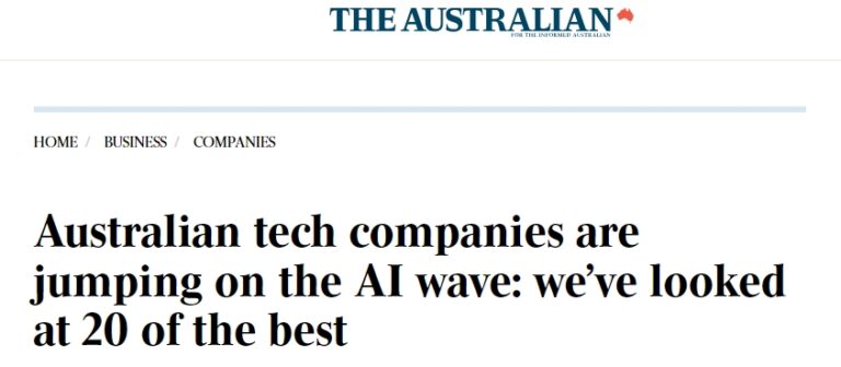 kjr in top 20 ai companies in australia