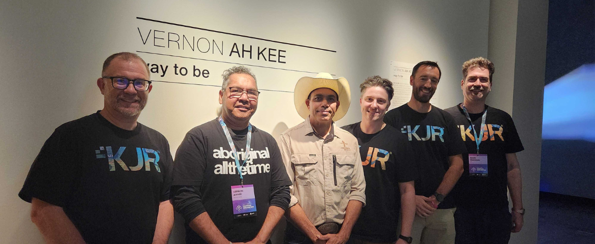 KJR Team members in an Event for Vernon Ah Kee