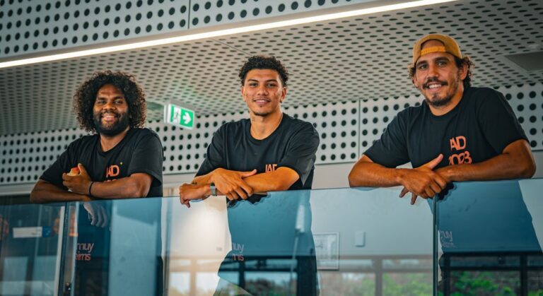 KJR celebrating our partnership with goondoi aboriginal corporation