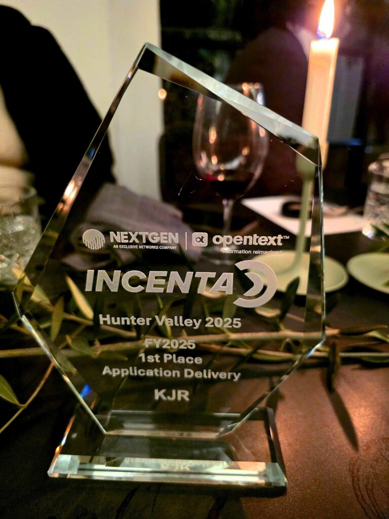 KJR Wins OpenText Application Delivery Award – FY25